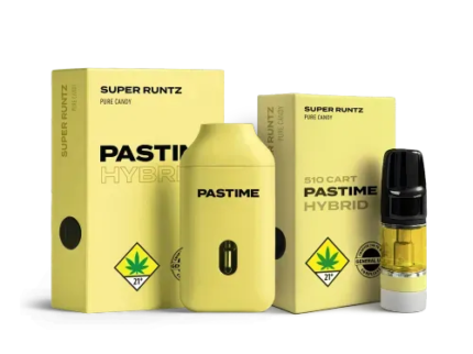 Pastime Super Runtz 510 Cartridge – Sweet Candy Hybrid Vape Cart